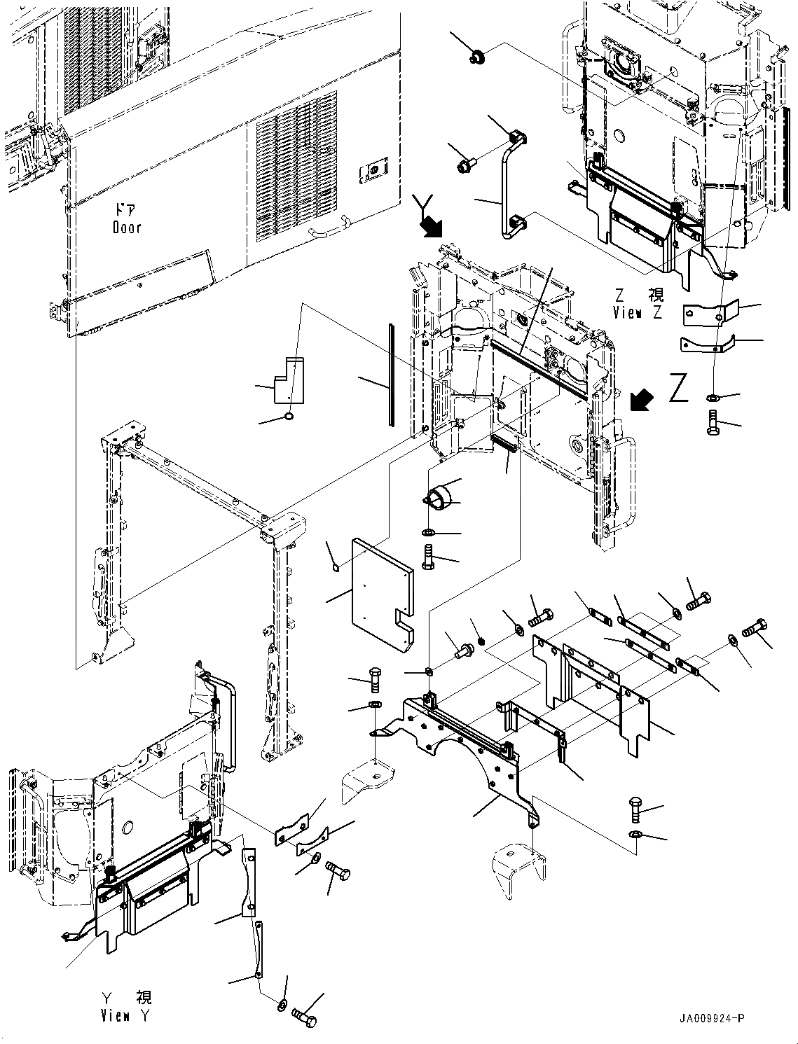 Схема запчастей Komatsu WA470-7 - КАПОТ, ПОРУЧНИAND ЩИТКИ (№-) КАПОТ, С УДЛИНН. ВПУСК ВОЗДУХА, КРЫШКА ТИП, ДЛЯ СТРАН ЕС БЕЗОПАСН. REGULATION