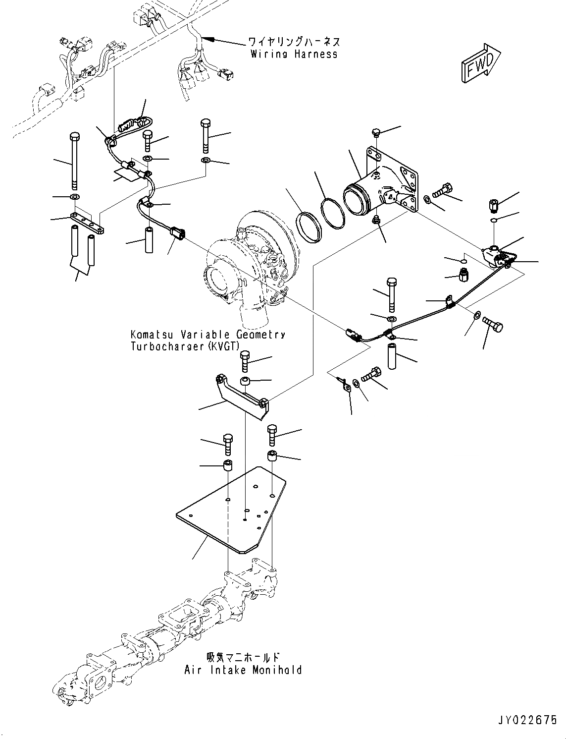 Схема запчастей Komatsu SAA6D125E-6C - KOMATSU РЕГУЛИР. GEOMETRY ТУРБОНАГНЕТАТЕЛЬ (KVGT), KOMATSU DIESEL ЧАСТЬICULATE ФИЛЬТР. (KDPF) ТРУБЫ (№7-) KOMATSU РЕГУЛИР. GEOMETRY ТУРБОНАГНЕТАТЕЛЬ (KVGT)