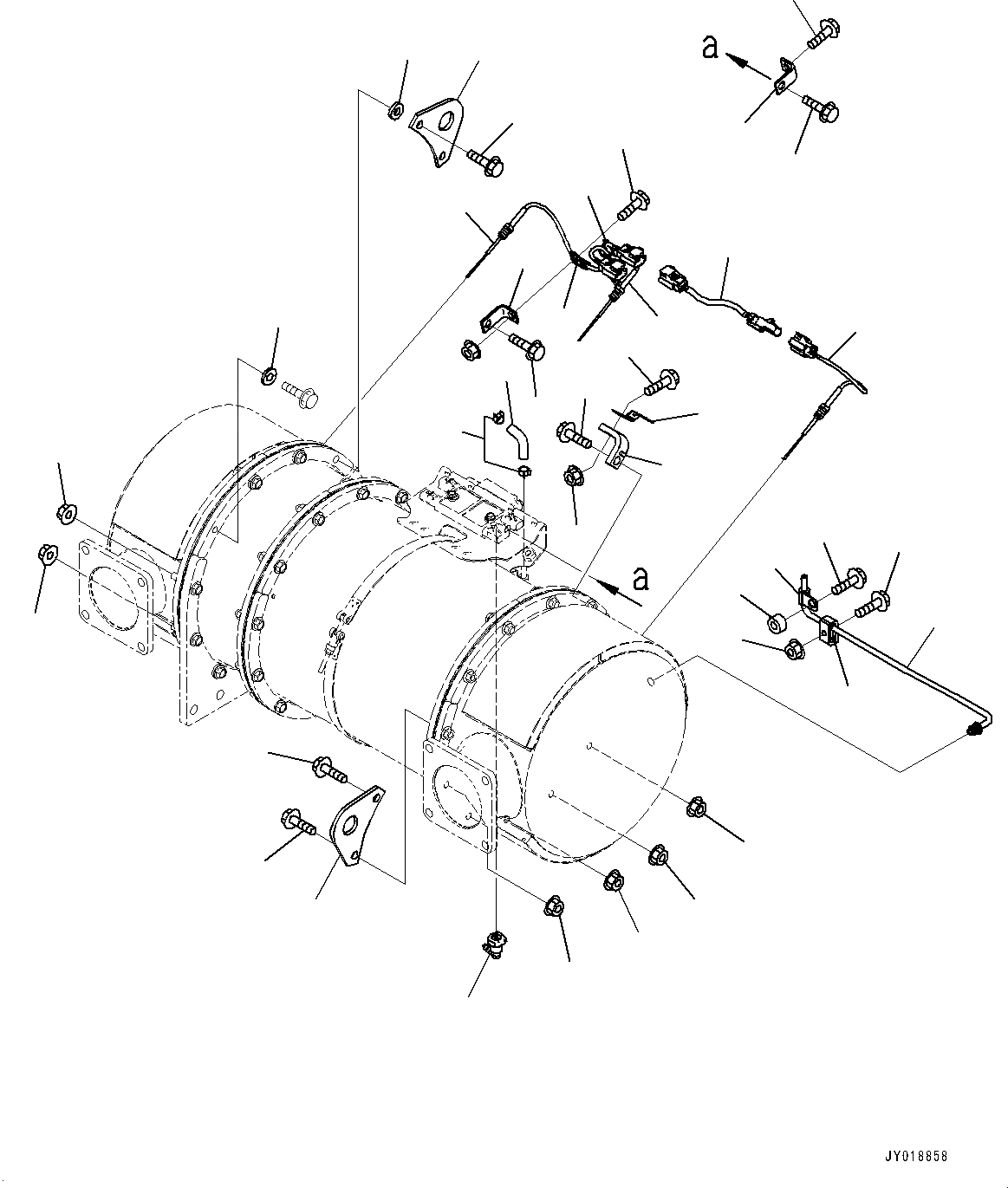 Схема запчастей Komatsu SAA6D125E-6C - KOMATSU DIESEL ЧАСТЬICULATE ФИЛЬТР. (KDPF), ВНУТР. ЧАСТИ (/) (№7-) KOMATSU DIESEL ЧАСТЬICULATE ФИЛЬТР. (KDPF)