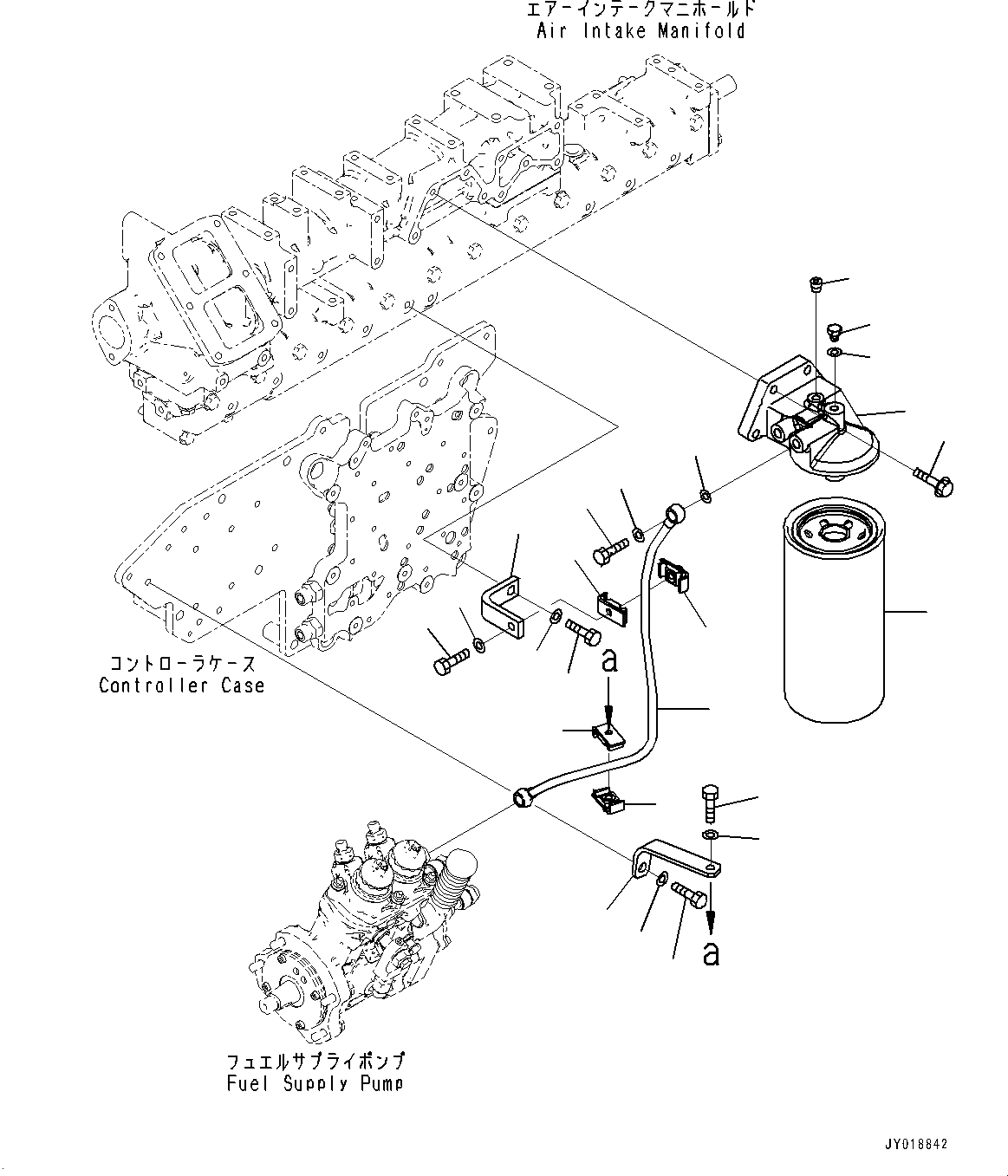 Схема запчастей Komatsu SAA6D125E-6C - ТОПЛИВН. ФИЛЬТР. И ТОПЛИВН. PОБОД КОЛЕСАING НАСОС, ТОПЛИВН. ФИЛЬТР. И ТРУБЫ (№7-) ТОПЛИВН. ФИЛЬТР. И ТОПЛИВН. PОБОД КОЛЕСАING НАСОС
