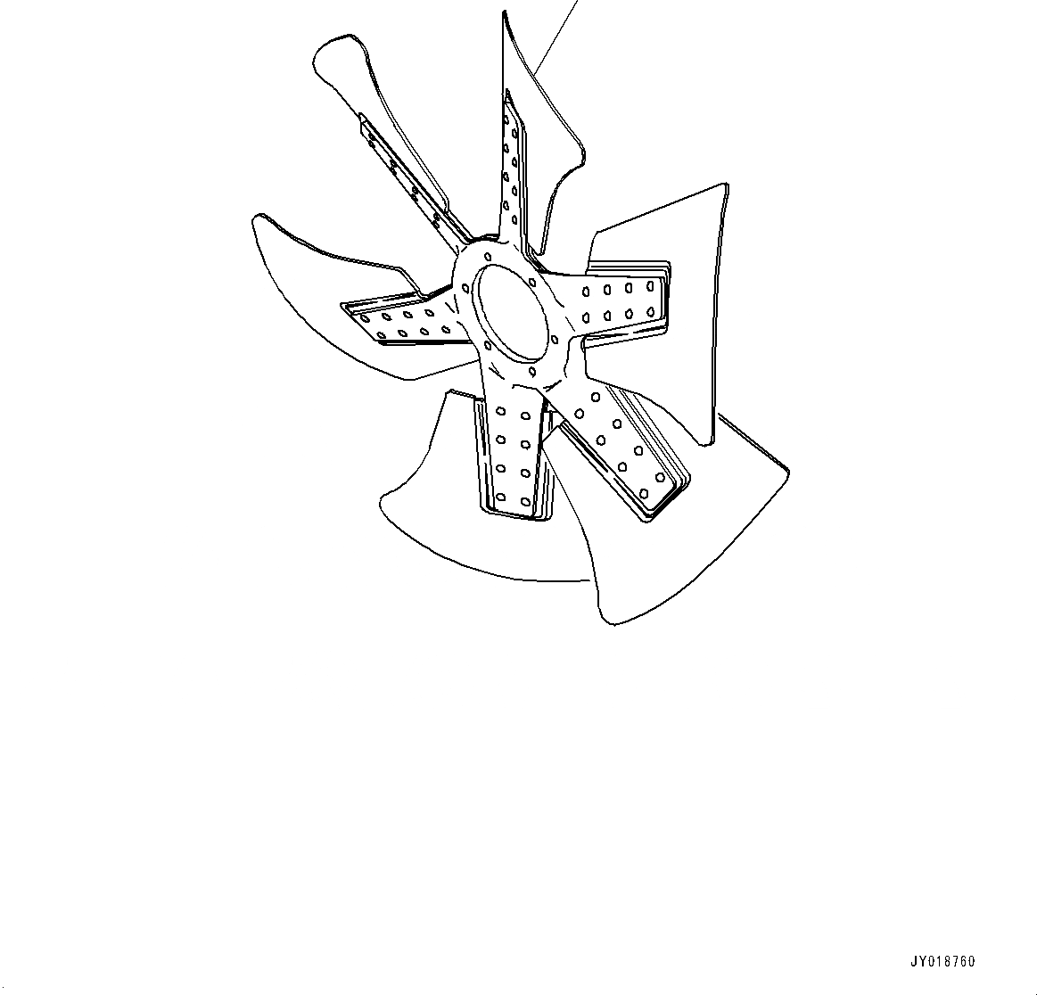 Схема запчастей Komatsu SAA6D125E-6C - ВЕНТИЛЯТОР ОХЛАЖДЕНИЯ (№7-) ВЕНТИЛЯТОР ОХЛАЖДЕНИЯ