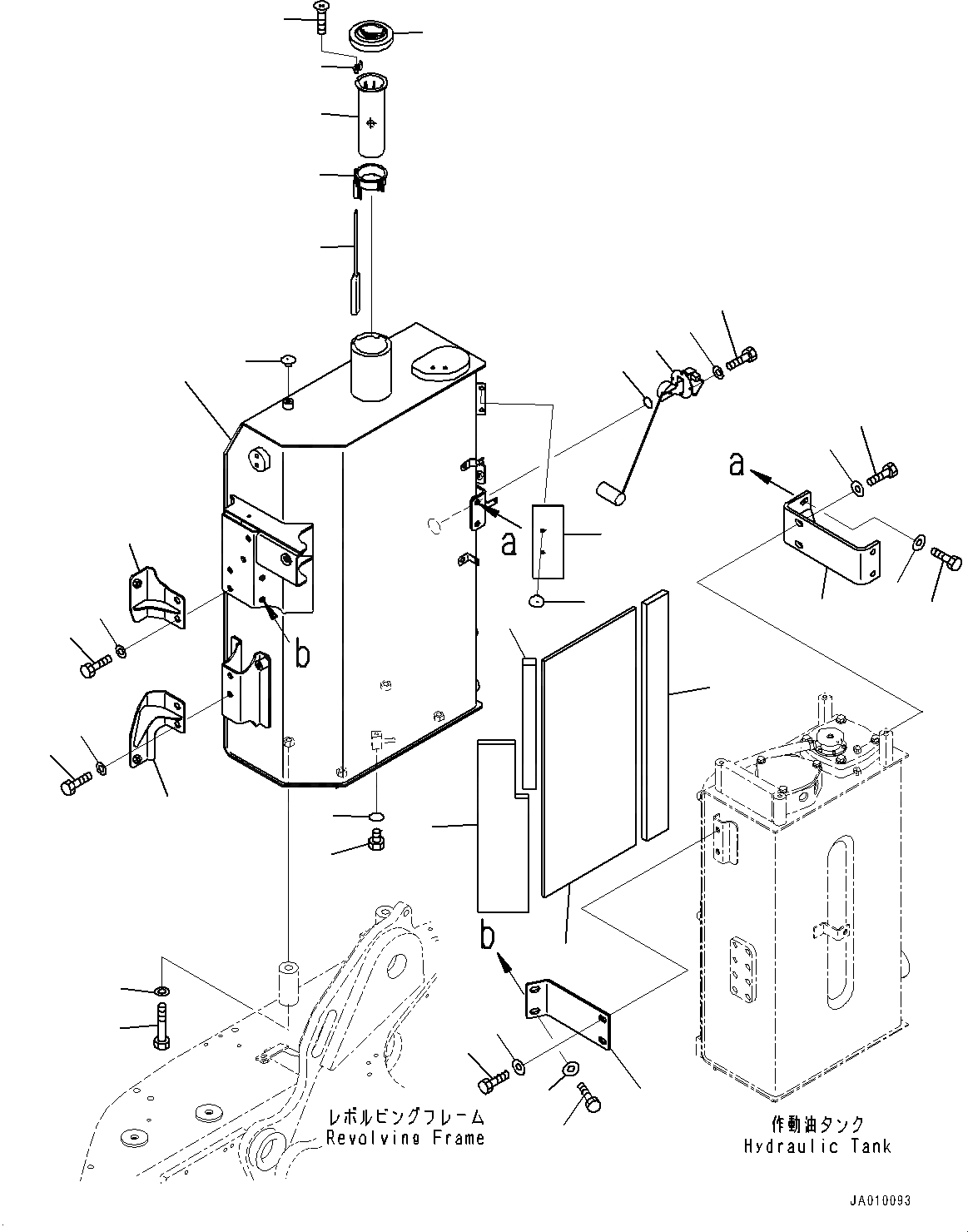 Схема запчастей Komatsu PC138USLC-10 - ТОПЛИВН. БАК. (№-) ТОПЛИВН. БАК.