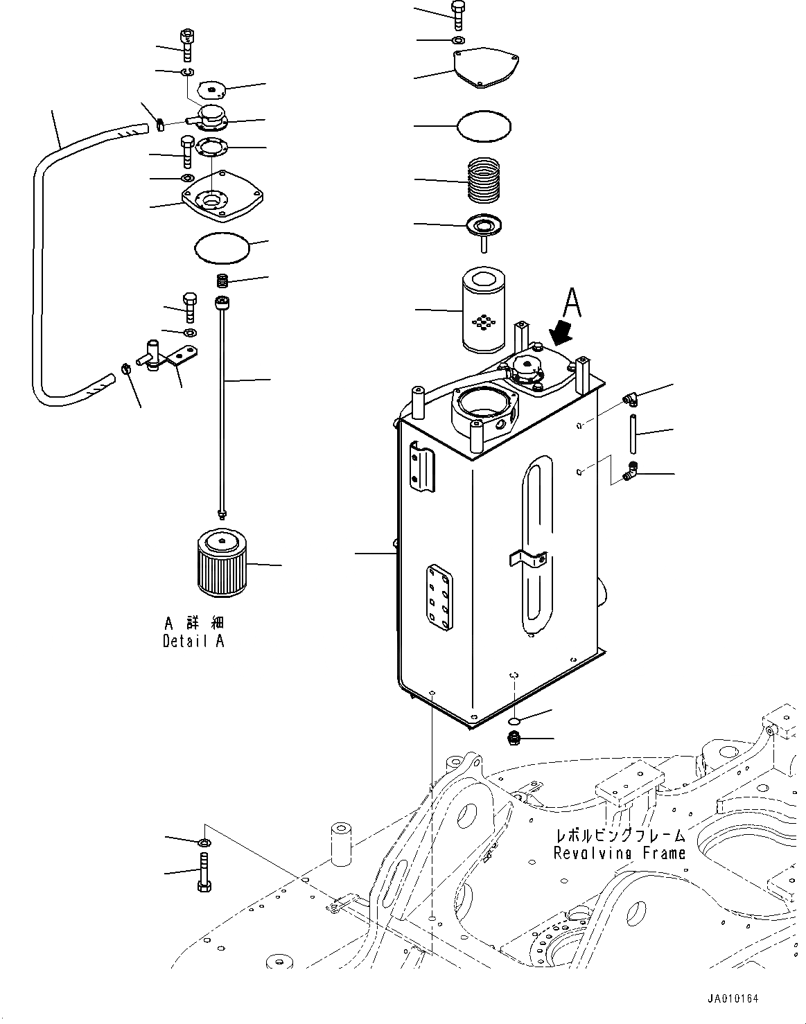 Схема запчастей Komatsu PC138USLC-10 - ГИДР. БАК. (№-) ГИДР. БАК.