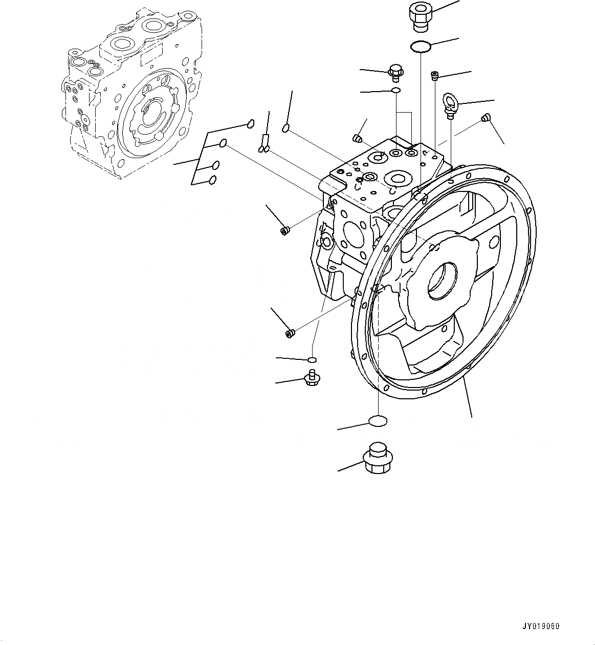 Схема запчастей Komatsu PC138USLC-10 - ОСНОВН. НАСОС, ПОРШЕНЬ НАСОС (/9) (№-) ОСНОВН. НАСОС