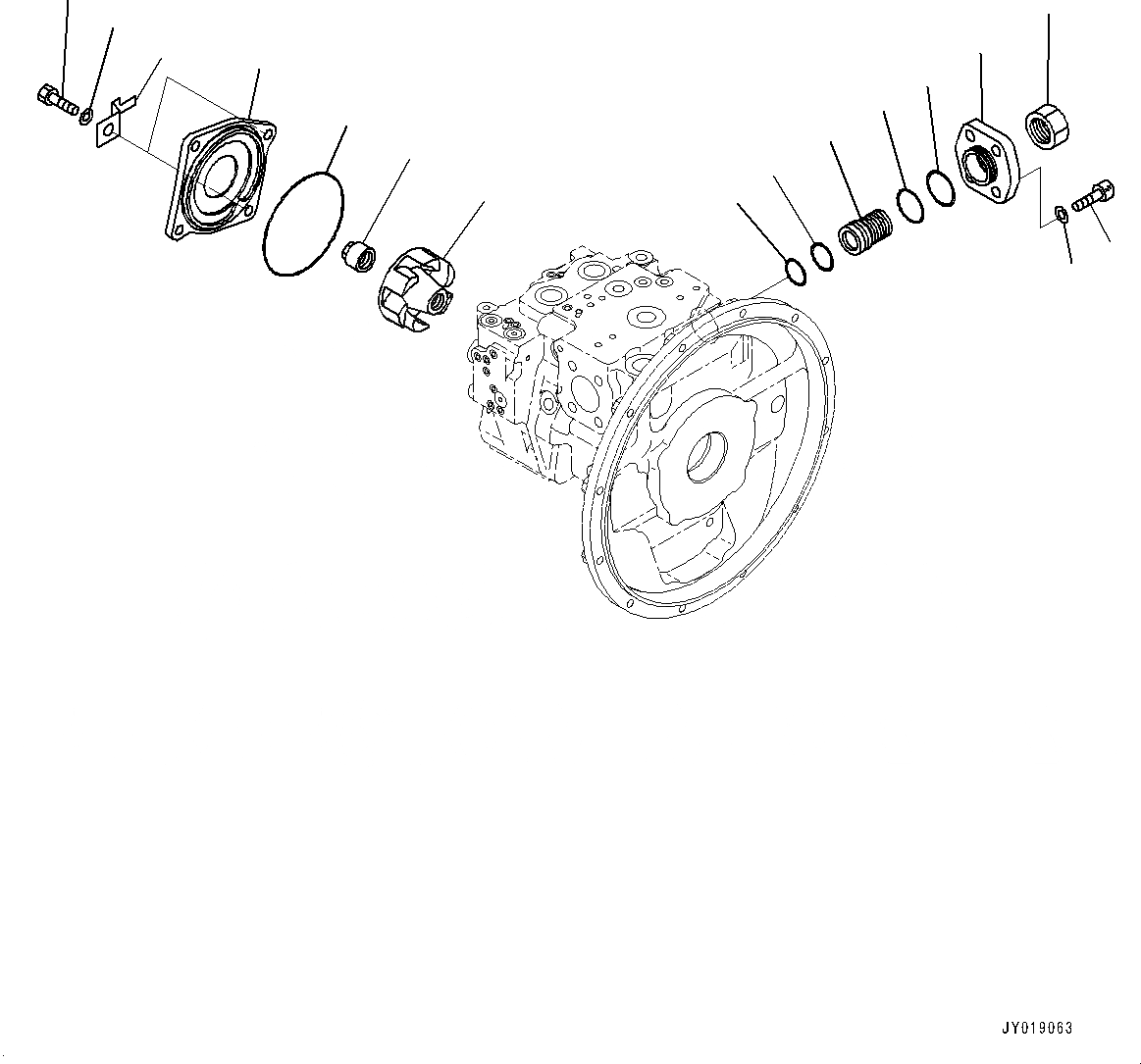 Схема запчастей Komatsu PC138USLC-10 - ОСНОВН. НАСОС, ПОРШЕНЬ НАСОС (7/9) (№-) ОСНОВН. НАСОС