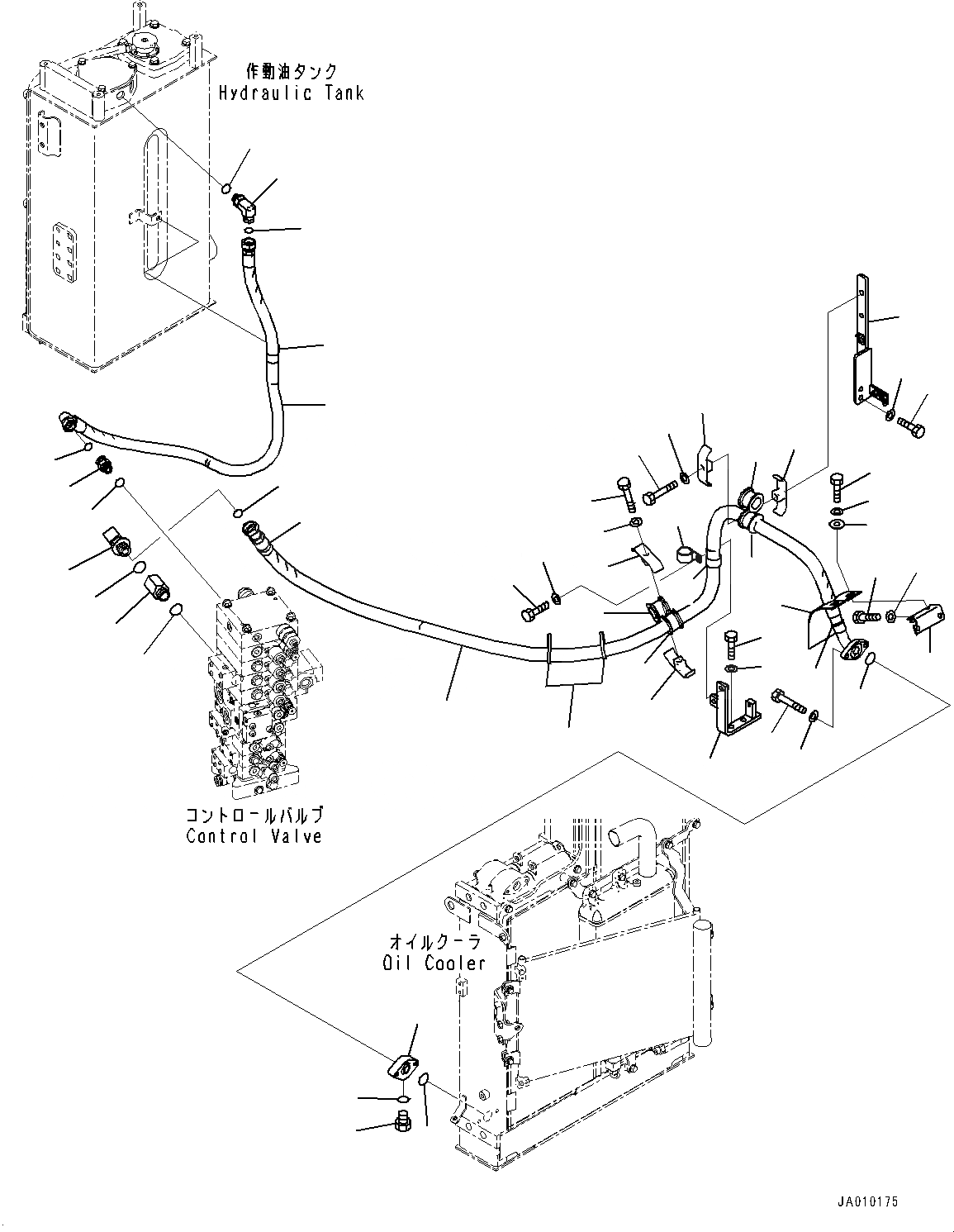 Схема запчастей Komatsu PC138USLC-10 - ЛИНИИ МАСЛООХЛАДИТЕЛЯ (№-) ЛИНИИ МАСЛООХЛАДИТЕЛЯ, БЕЗ -ДОПОЛН. АКТУАТОР ТРУБЫ, АККУМУЛЯТОР