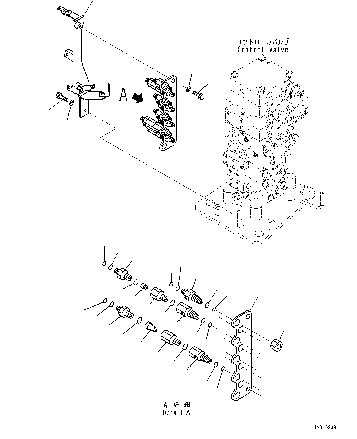 Схема запчастей Komatsu PC138USLC-10 - РАСПРЕДЕЛИТ. КЛАПАН ТРУБЫ, PRESSURE PICKUP КЛАПАН (№-) РАСПРЕДЕЛИТ. КЛАПАН ТРУБЫ