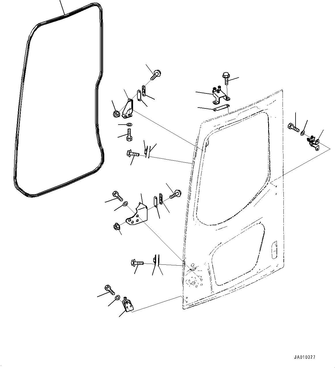 Схема запчастей Komatsu PC138USLC-10 - КАБИНА, ДВЕРЬ РОЛИК И ЗАМОК ДВЕРИ STRIKER (№-) КАБИНА, С КАБИНОЙ, ЗАЩИТА ОТ ВАНДАЛИЗМА
