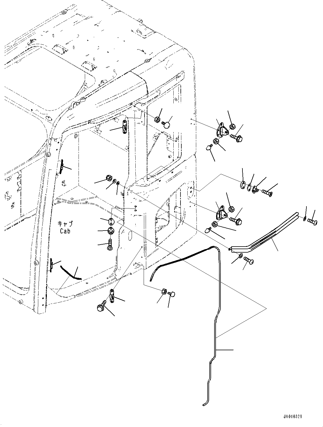 Схема запчастей Komatsu PC138USLC-10 - КАБИНА, БЛОК ДВЕРИ (№-) КАБИНА, БЕЗ КАБИНЫ, ЗАЩИТА ОТ ВАНДАЛИЗМА