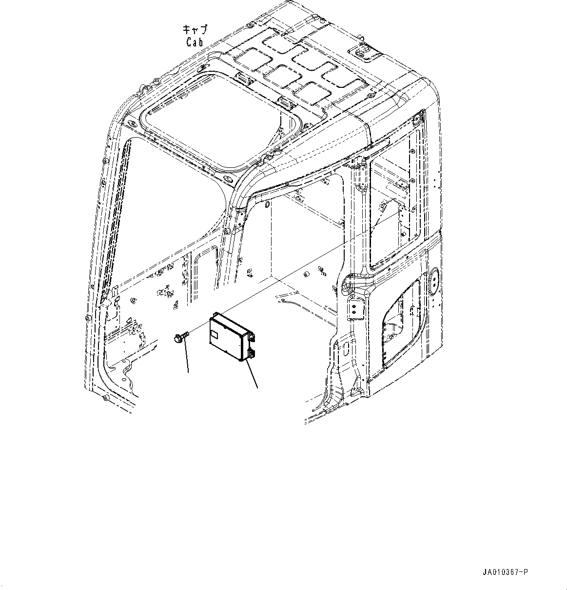 Схема запчастей Komatsu PC138USLC-10 - КАБИНА, КОНТРОЛЛЕР (№-) КАБИНА, С КАБИНОЙ, ЗАЩИТА ОТ ВАНДАЛИЗМА