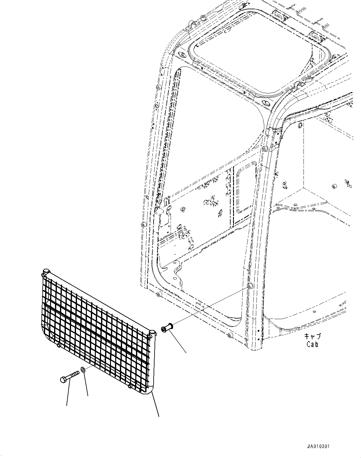 Схема запчастей Komatsu PC138USLC-10 - ФРОНТАЛЬНАЯ ЗАЩИТА (№-) ФРОНТАЛЬНАЯ ЗАЩИТА, ДЛЯ HALF ЧАСТИ КОРПУСА