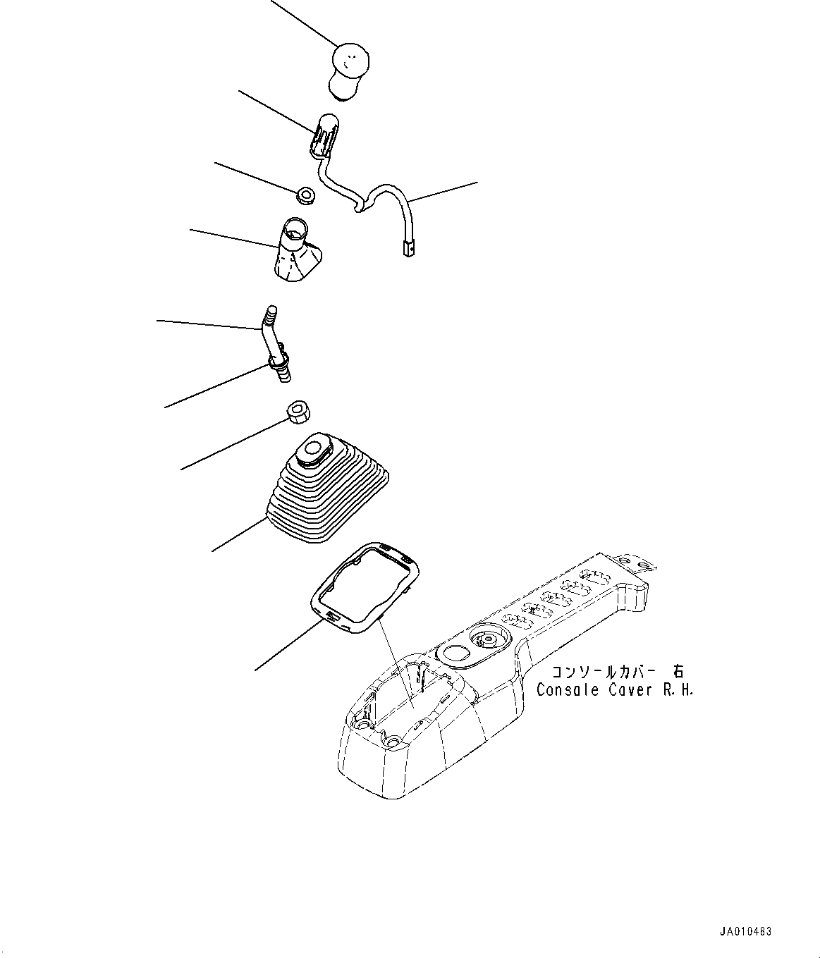 Схема запчастей Komatsu PC138USLC-10 - ОСНОВН. КОНСТРУКЦИЯ, ПОЛ, РЫЧАГ, ПРАВ. (№-) ОСНОВН. КОНСТРУКЦИЯ, С ОТВАЛ, -ДОПОЛН. АКТУАТОР ТРУБЫ, АККУМУЛЯТОР