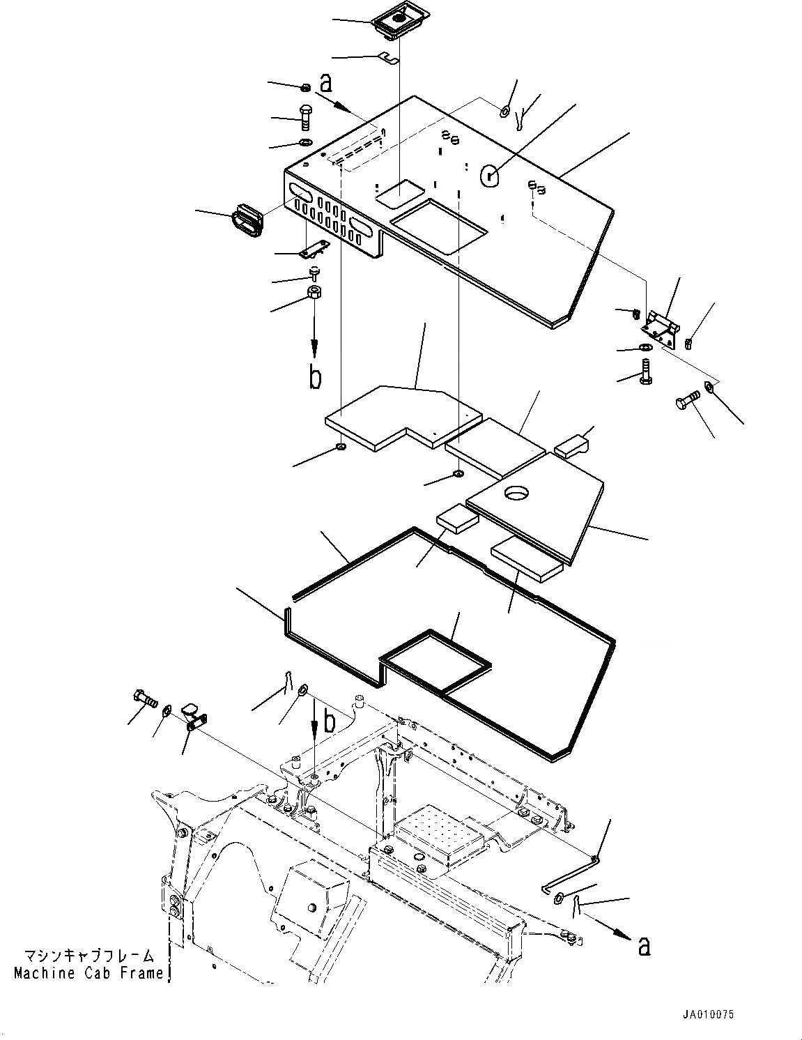 Схема запчастей Komatsu PC138USLC-10 - КАПОТ, COVER, ЛЕВ. (№-) КАПОТ