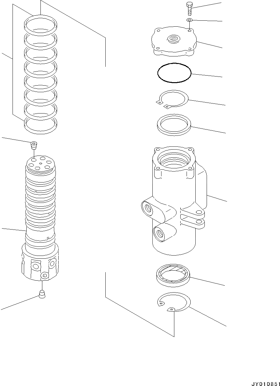 Схема запчастей Komatsu PC138USLC-10 - ПОВОРОТНОЕ СОЕДИНЕНИЕ, ВНУТР. ЧАСТИ (№-) ПОВОРОТНОЕ СОЕДИНЕНИЕ