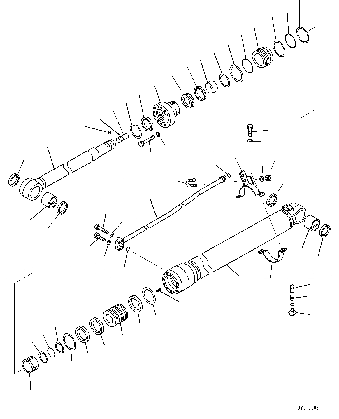 Схема запчастей Komatsu PC138USLC-10 - ЦИЛИНДР РУКОЯТИ(№-) ЦИЛИНДР РУКОЯТИ