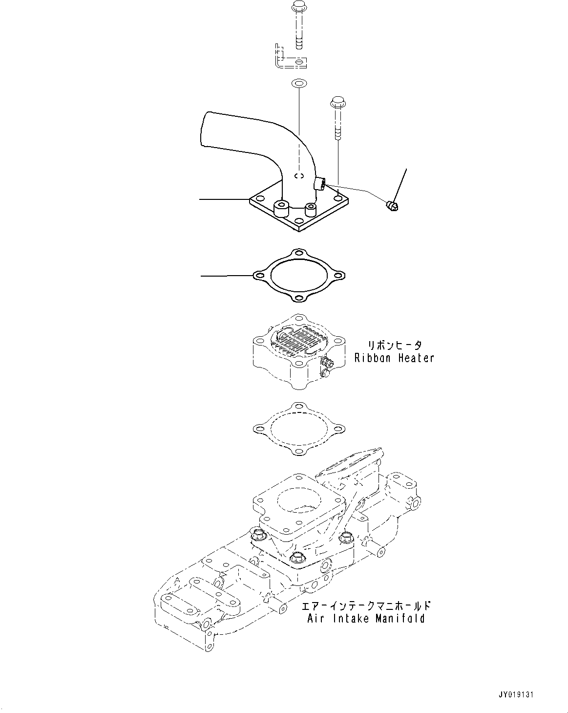 Схема запчастей Komatsu SAA4D95LE-6A - ВПУСК ВОЗДУХА СОЕДИН-Е (№7-) ВПУСК ВОЗДУХА СОЕДИН-Е