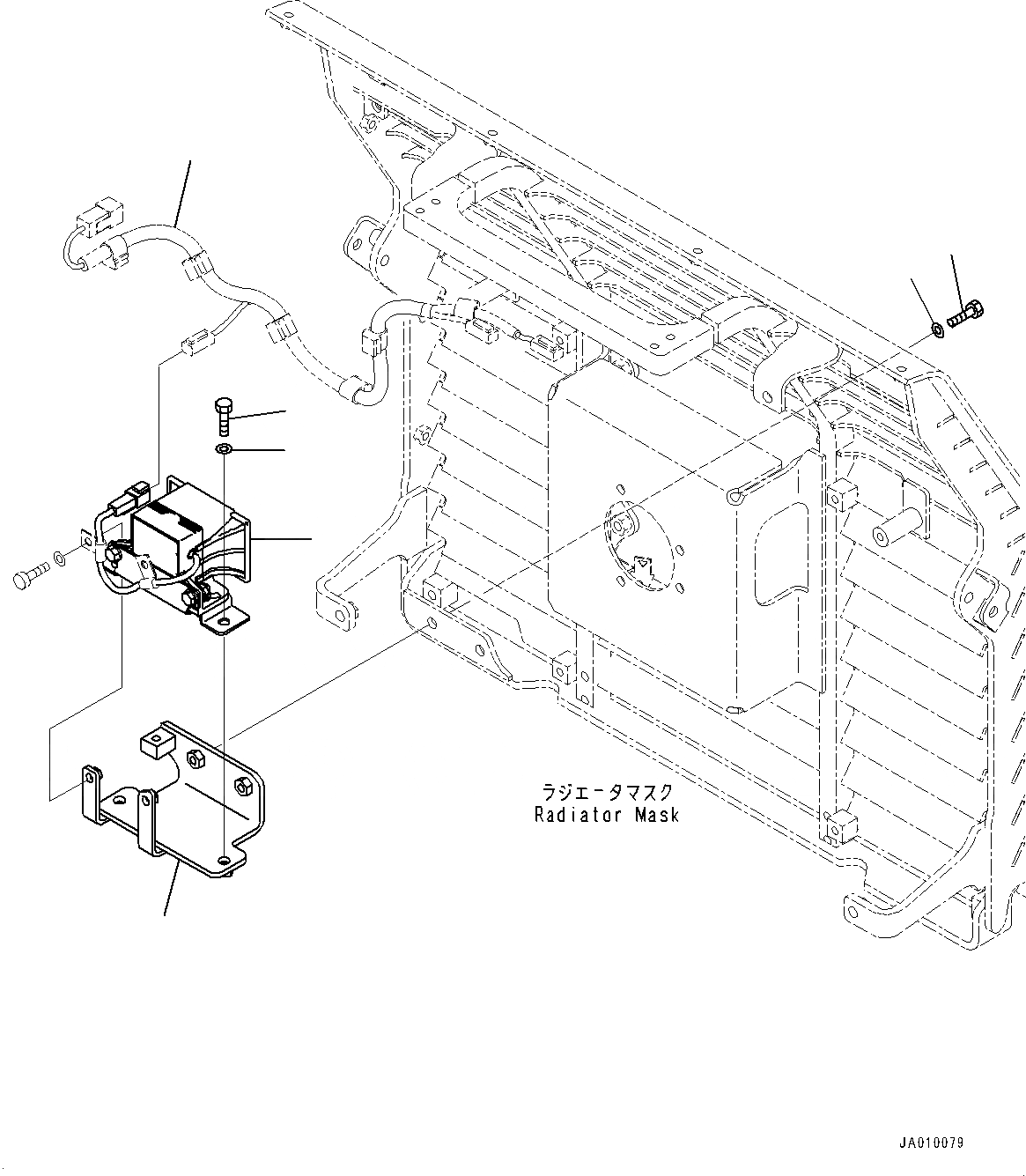 Схема запчастей Komatsu D37EX-23 - СИГНАЛ. ЗАДНЕГО ХОДА (№8-) СИГНАЛ. ЗАДНЕГО ХОДА