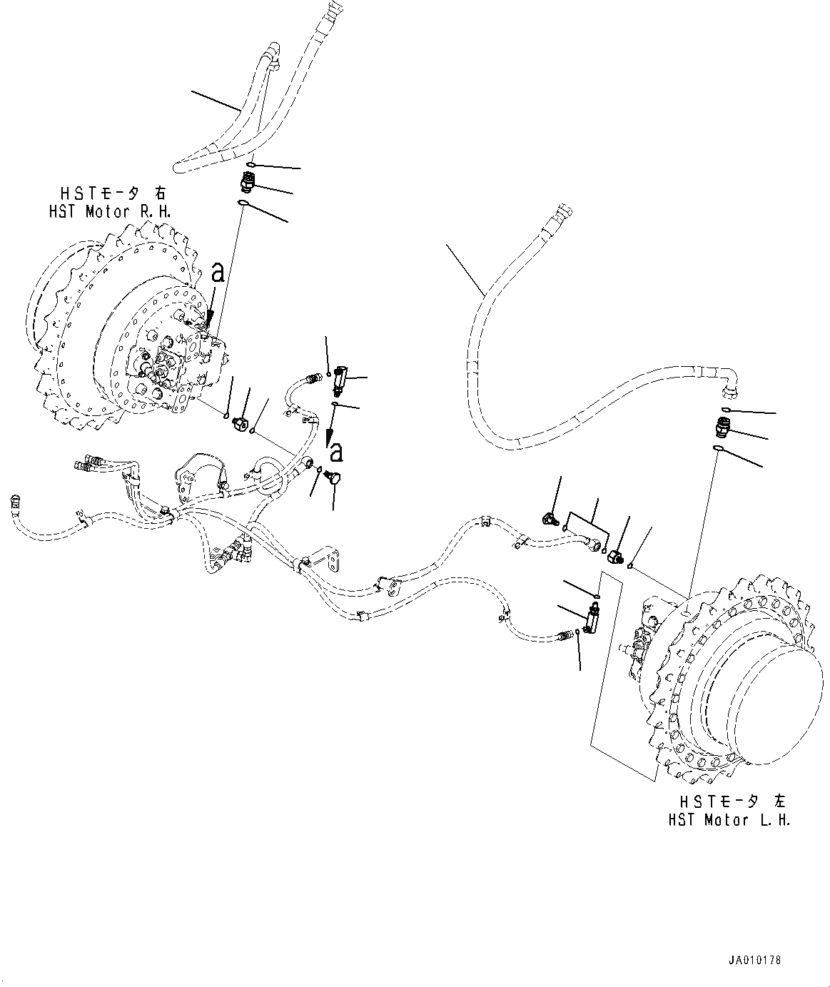 Схема запчастей Komatsu D37EX-23 - ПРОПОРЦИОНАЛЬН. PRESSURE УПРАВЛ-Е (PPC) ТРУБЫ, КРЕПЛЕНИЕ (№8-) ПРОПОРЦИОНАЛЬН. PRESSURE УПРАВЛ-Е (PPC) ТРУБЫ