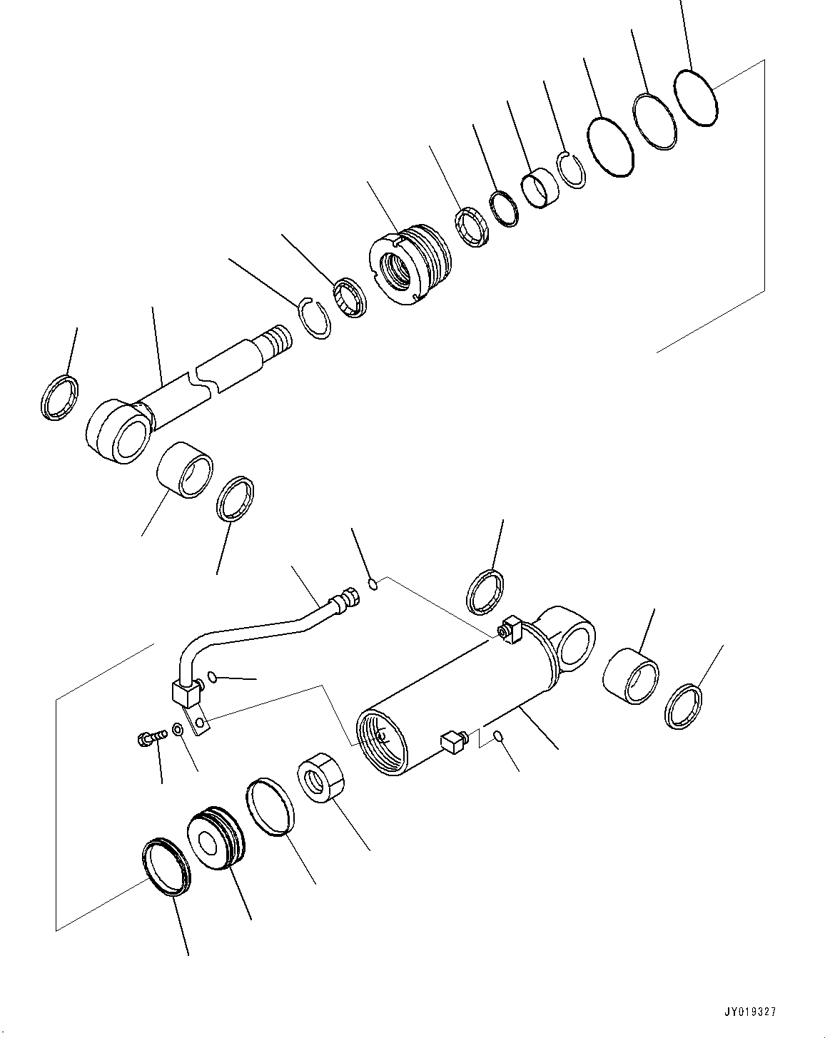Схема запчастей Komatsu D37EX-23 - РЫХЛИТЕЛЬ ГИДРОЦИЛИНДР ПОДЪЕМА (№8-) РЫХЛИТЕЛЬ ГИДРОЦИЛИНДР ПОДЪЕМА