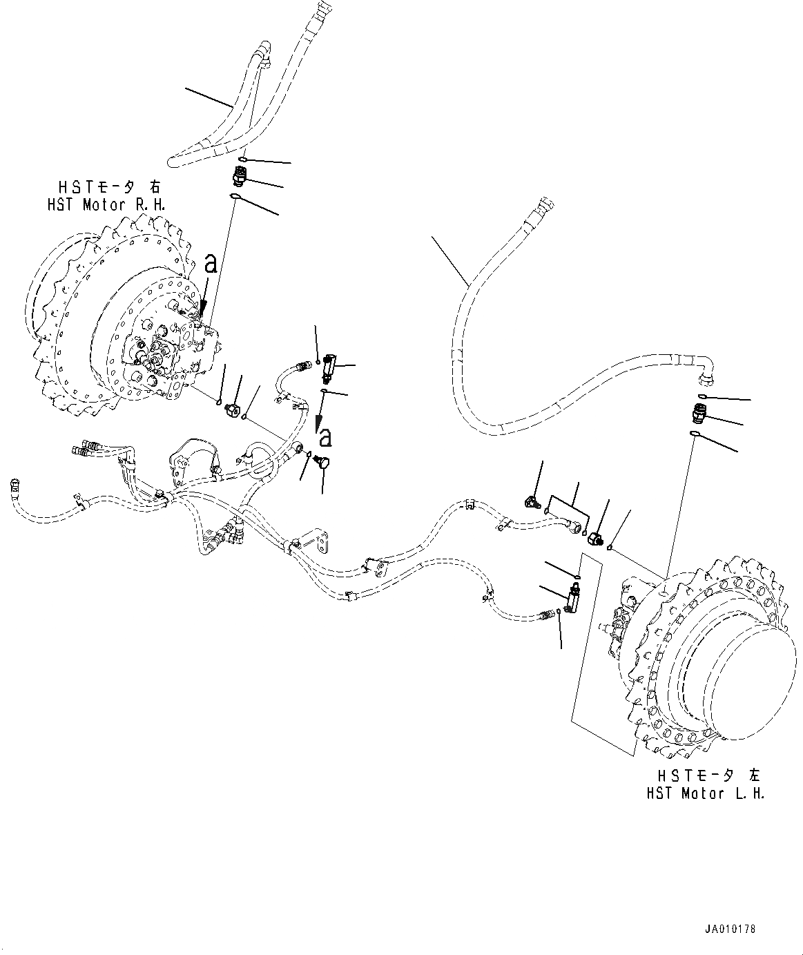 Схема запчастей Komatsu D39EX-23 - ПРОПОРЦИОНАЛЬН. PRESSURE УПРАВЛ-Е (PPC) ТРУБЫ, КРЕПЛЕНИЕ (№9-) ПРОПОРЦИОНАЛЬН. PRESSURE УПРАВЛ-Е (PPC) ТРУБЫ