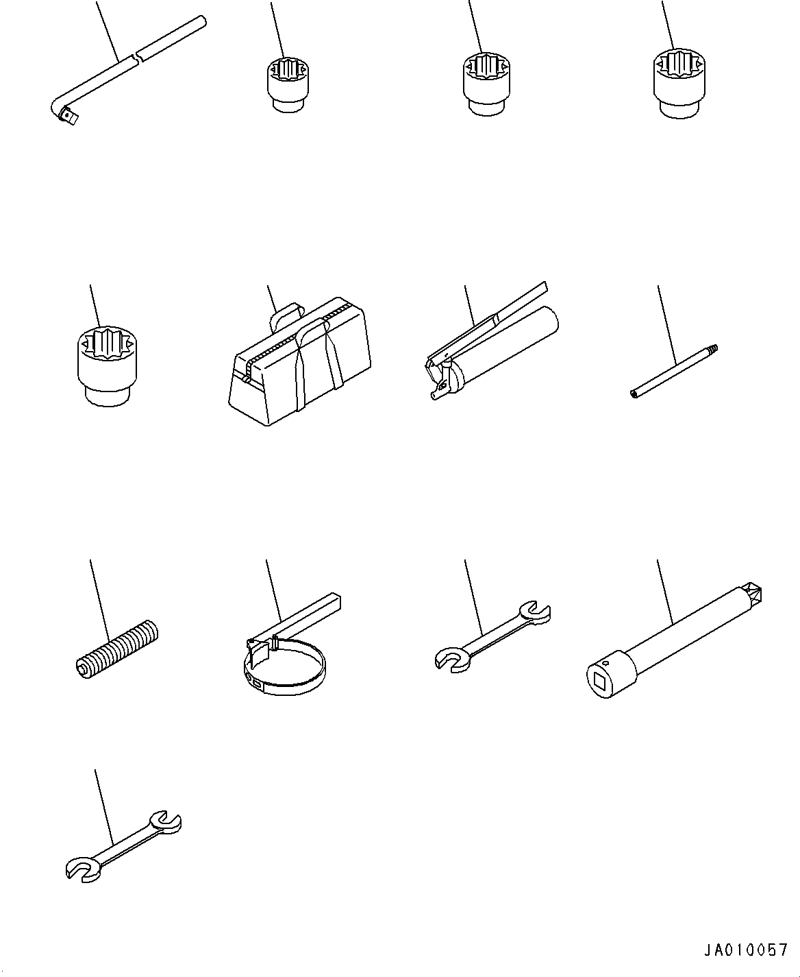 Схема запчастей Komatsu D39EX-23 - ОСНОВН. ИНСТРУМЕНТ SET (№9-) ОСНОВН. ИНСТРУМЕНТ SET