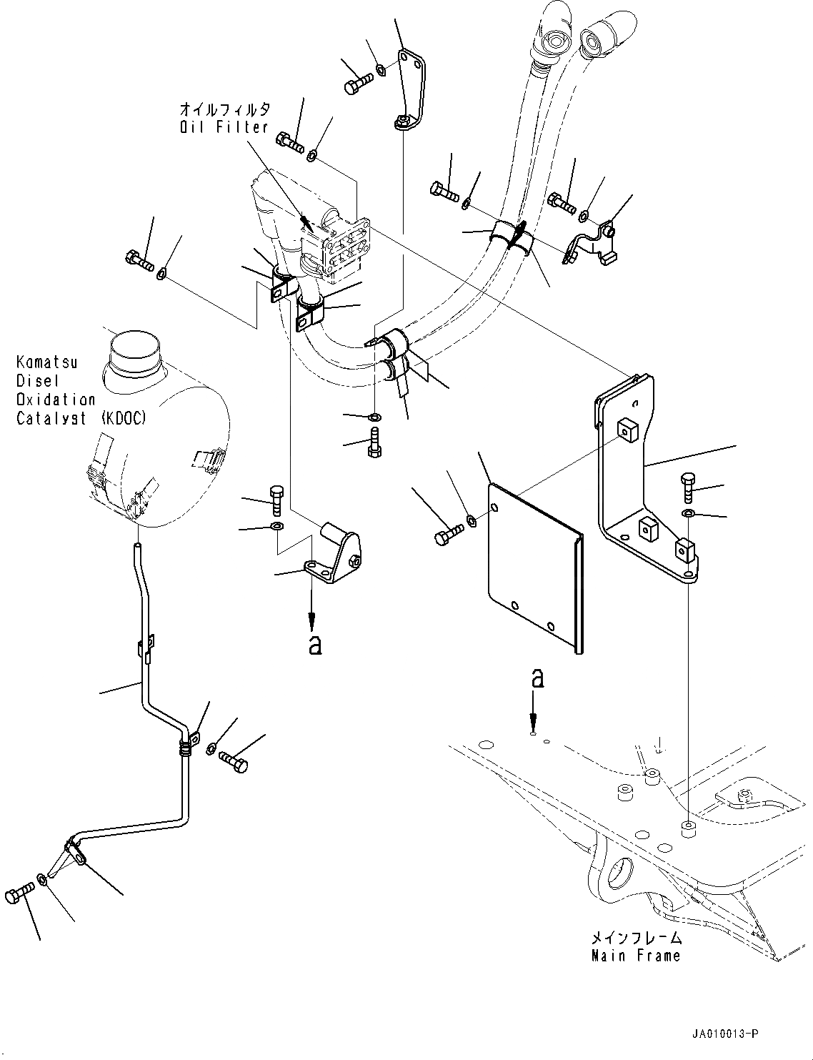 Схема запчастей Komatsu D39PX-23 - ЧАСТИ КОРПУСА (№9-) ЧАСТИ КОРПУСА
