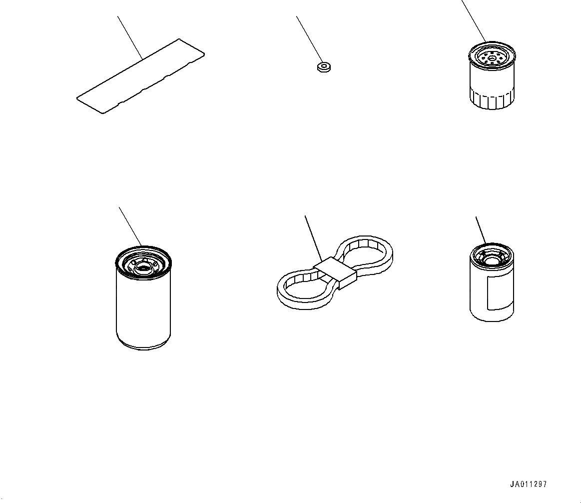 Схема запчастей Komatsu D39PX-23 - ЗАП. ЧАСТИ ДЛЯ ДВИГАТЕЛЬ (№9-) ЗАП. ЧАСТИ ДЛЯ ДВИГАТЕЛЬ