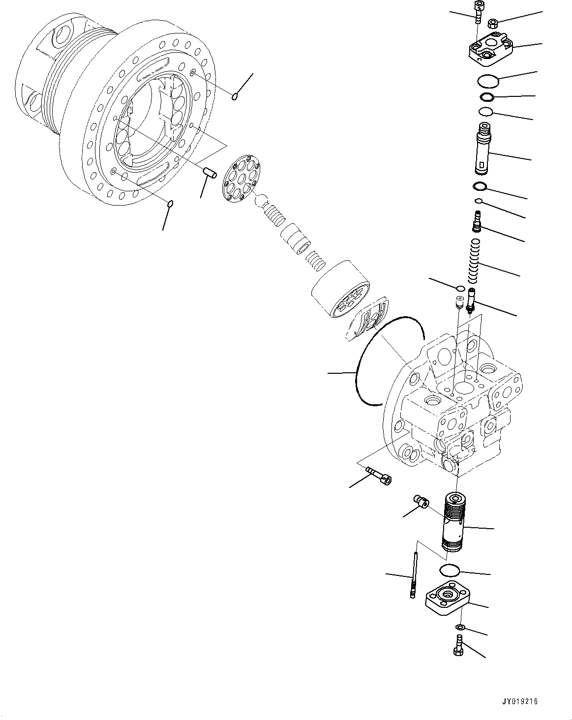 Схема запчастей Komatsu D39PX-23 - КОНЕЧНАЯ ПЕРЕДАЧА, HST МОТОР, ПРАВ. (/) (№9-) КОНЕЧНАЯ ПЕРЕДАЧА