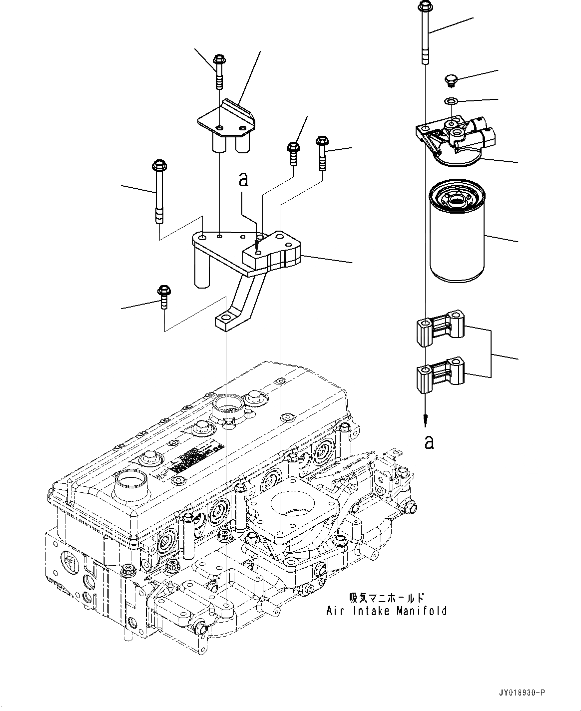 Схема запчастей Komatsu SAA4D95LE-6B - ТОПЛИВН. ФИЛЬТР. (№7-) ТОПЛИВН. ФИЛЬТР.