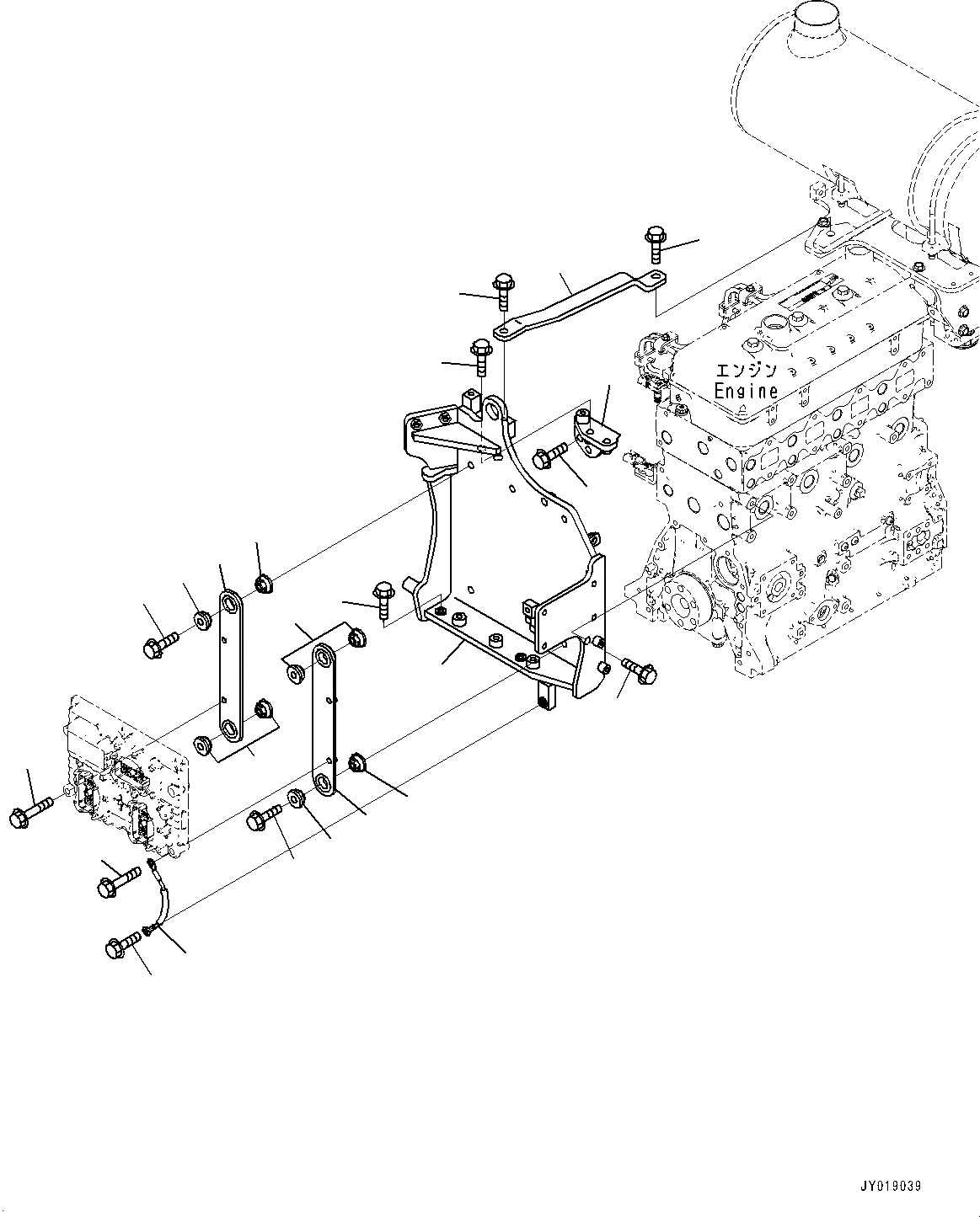 Схема запчастей Komatsu SAA4D95LE-6B - ЭЛЕКТРИЧ. КОНТРОЛЛЕР КРЕПЛЕНИЕ (№7-) ЭЛЕКТРИЧ. КОНТРОЛЛЕР КРЕПЛЕНИЕ