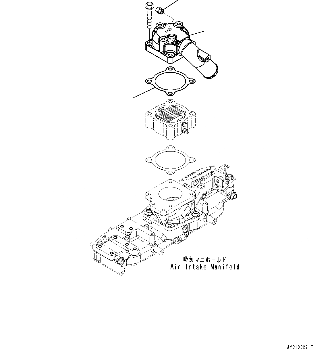 Схема запчастей Komatsu SAA4D95LE-6A - ВПУСК ВОЗДУХА СОЕДИН-Е (№7-) ВПУСК ВОЗДУХА СОЕДИН-Е