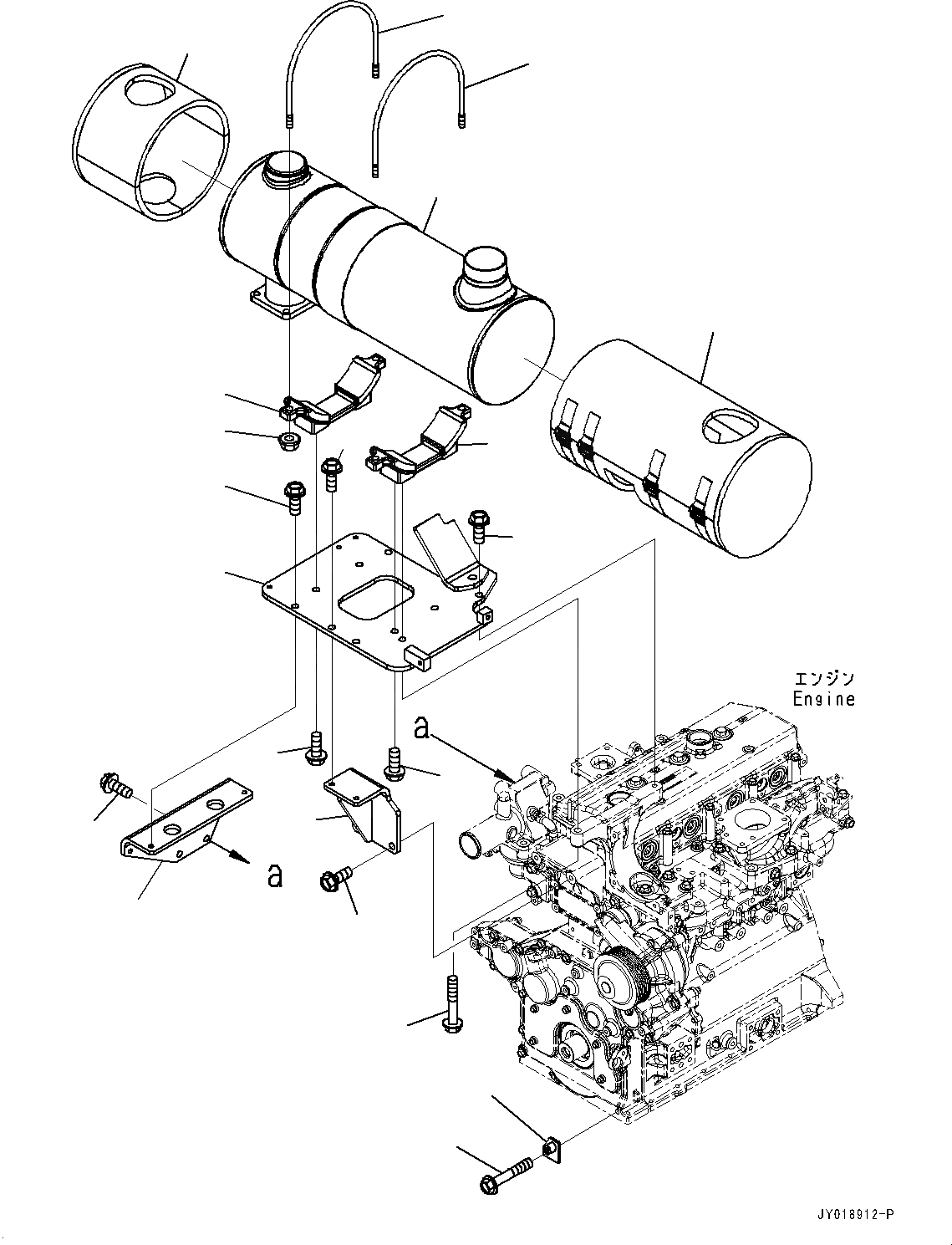 Схема запчастей Komatsu SAA4D95LE-6A - KOMATSU DIESEL OXIDATION CATALYST (KDOC) (№7-) KOMATSU DIESEL OXIDATION CATALYST (KDOC)