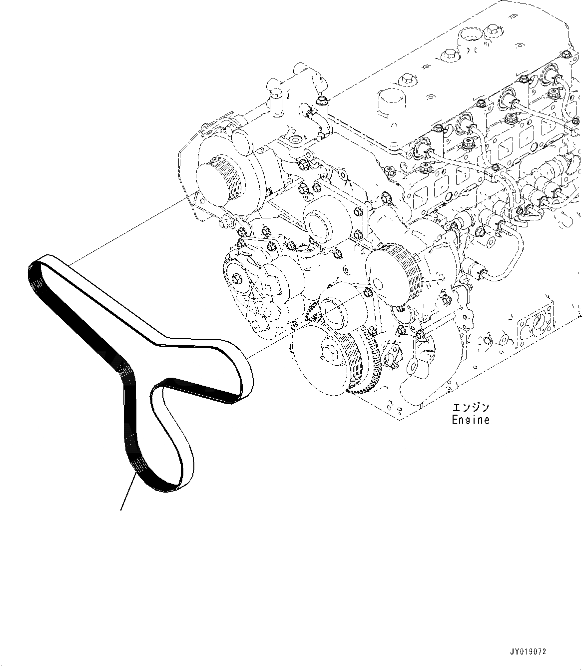 Схема запчастей Komatsu SAA4D95LE-6A - ВЕНТИЛЯТОР ОХЛАЖДЕНИЯ РЕМЕНЬ (№7-) ВЕНТИЛЯТОР ОХЛАЖДЕНИЯ РЕМЕНЬ