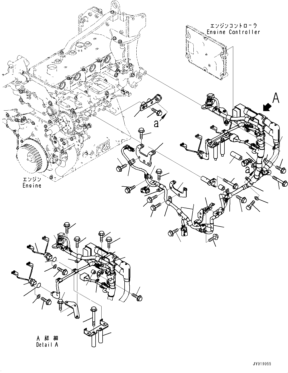 Схема запчастей Komatsu SAA4D95LE-6A - ПРОВОДКА (№7-) ПРОВОДКА