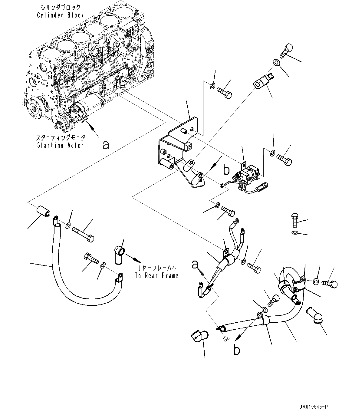 Схема запчастей Komatsu WA320-7 - КОМПОНЕНТЫ ДВИГАТЕЛЯ, STARTING ПРОВОДКА (№8-) КОМПОНЕНТЫ ДВИГАТЕЛЯ, С AMP. ГЕНЕРАТОР
