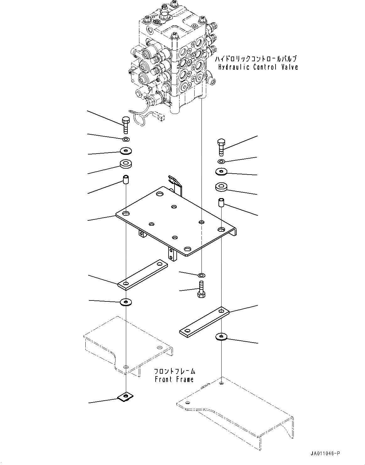 Схема запчастей Komatsu WA320-7 - УПРАВЛЯЮЩ. КЛАПАН, КЛАПАН КРЕПЛЕНИЕ (№8-) УПРАВЛЯЮЩ. КЛАПАН, 3-Х СЕКЦИОНН. КОНТРОЛЬН. КЛАПАН, С JRB БЫСТРОСЪЕМН. МЕХ-М