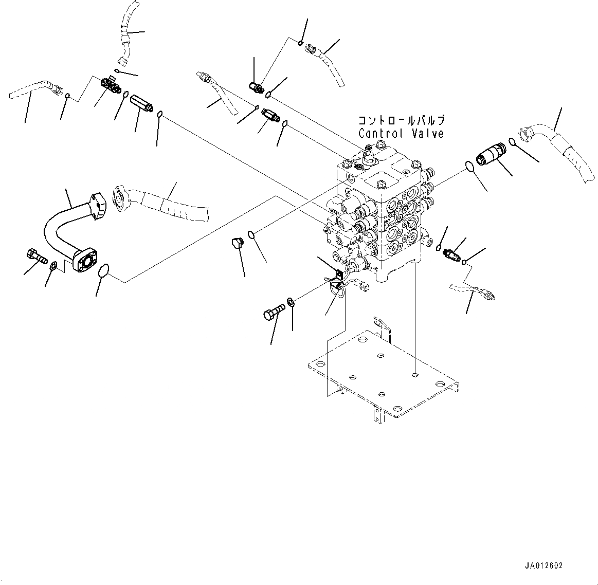 Схема запчастей Komatsu WA320-7 - УПРАВЛЯЮЩ. КЛАПАН, КЛАПАН КОМПОНЕНТЫ (/) (№8-) УПРАВЛЯЮЩ. КЛАПАН, 3-Х СЕКЦИОНН. КОНТРОЛЬН. КЛАПАН, С JRB БЫСТРОСЪЕМН. МЕХ-М