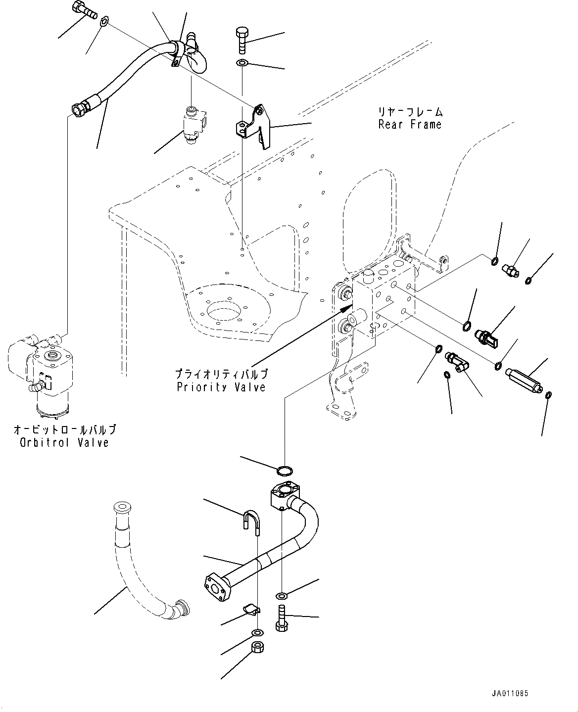 Схема запчастей Komatsu WA320-7 - РУЛЕВ. УПРАВЛЕНИЕ ЗАПРАШИВАЮЩ. КЛАПАН, ДРЕНАЖН. ТРУБЫ (/) (№8-) РУЛЕВ. УПРАВЛЕНИЕ ЗАПРАШИВАЮЩ. КЛАПАН, С ЭКСТРЕНН. УПРАВЛ., АВТОМАТИЧ. УПРАВЛ-Е ТИП