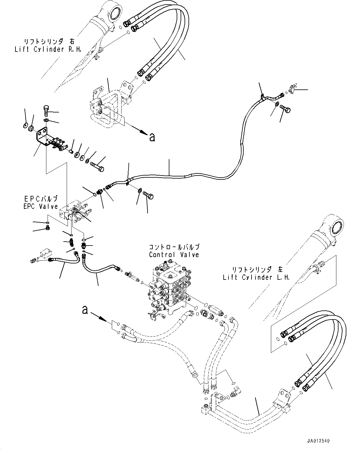 Схема запчастей Komatsu WA320-7 - ГИДРАВЛ МАСЛОПРОВОДЯЩАЯ ЛИНИЯ, КЛАПАН EPC ТРУБЫ (№8-) ГИДРАВЛ МАСЛОПРОВОДЯЩАЯ ЛИНИЯ, С 2-Х СЕКЦИОНН. УПРАВЛЯЮЩ. КЛАПАН, MULTI-COUPLER, СЕВ. АМЕРИКА