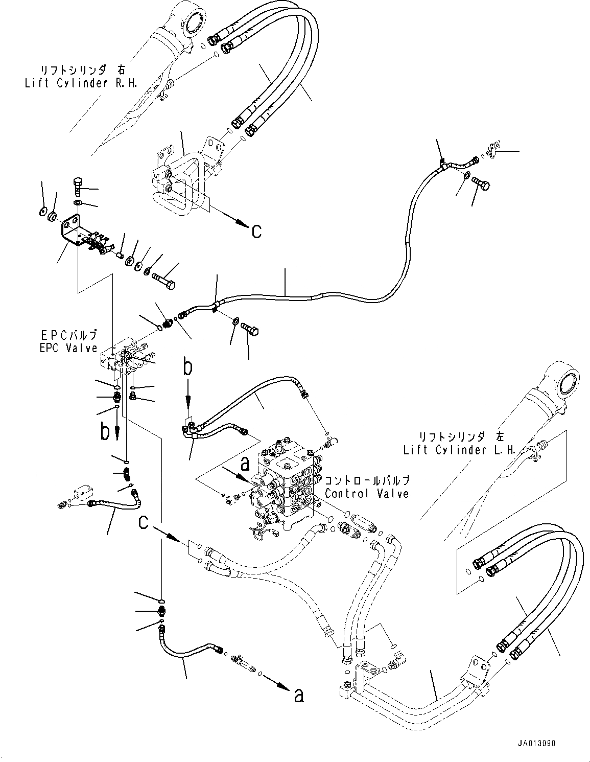 Схема запчастей Komatsu WA320-7 - ГИДРАВЛ МАСЛОПРОВОДЯЩАЯ ЛИНИЯ, КЛАПАН EPC ТРУБЫ (№8-) ГИДРАВЛ МАСЛОПРОВОДЯЩАЯ ЛИНИЯ, С 3-Х СЕКЦ. КОНТР. КЛАПАНОМ, ЭКСТРЕНН. РУЛЕВ. УПРАВЛЕНИЕ, АВТОМАТИЧ. УПРАВЛ-Е ТИП, MULTI-COUPLER, СЕВ. АМЕРИКА