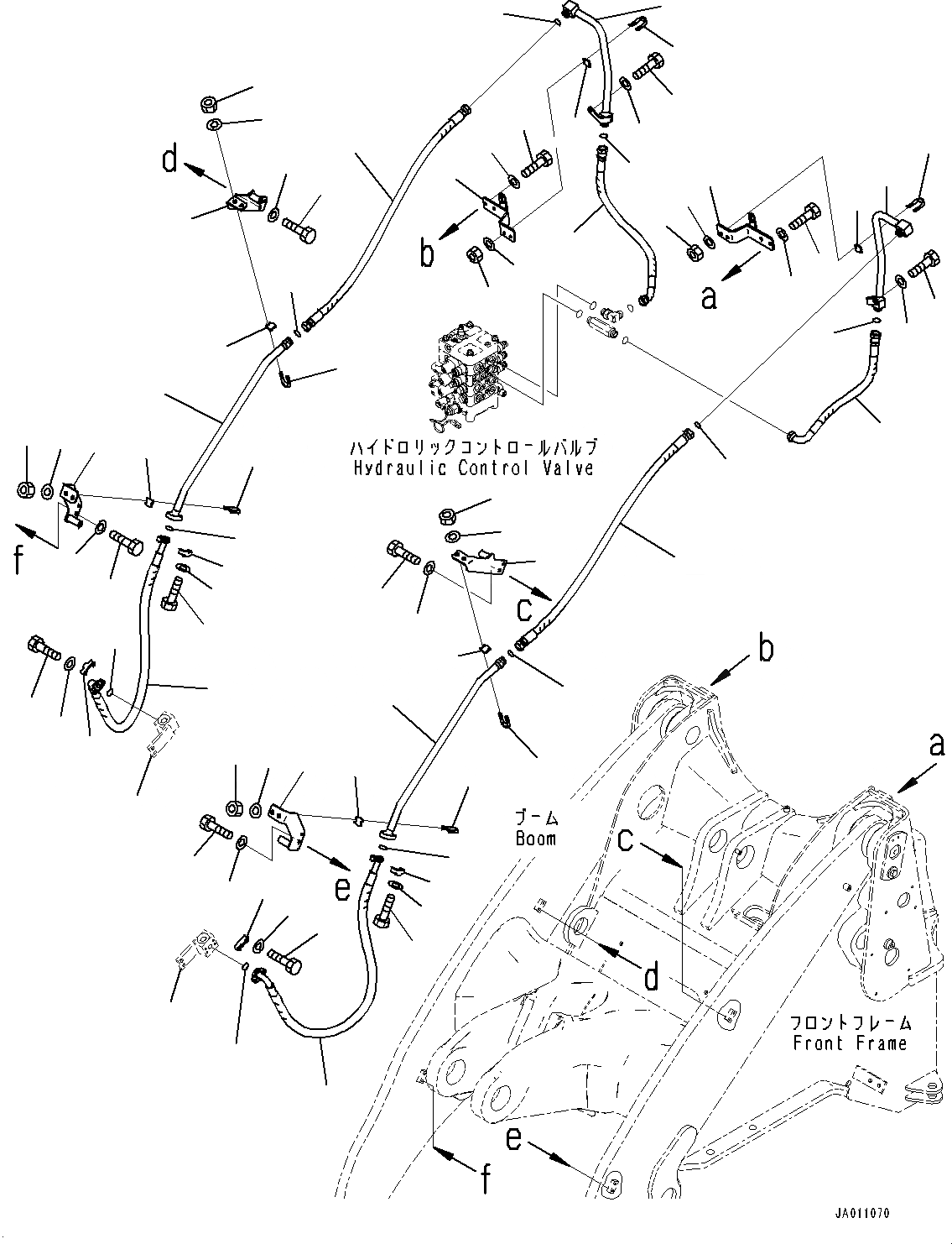 Схема запчастей Komatsu WA320-7 - ГИДРАВЛ МАСЛОПРОВОДЯЩАЯ ЛИНИЯ, MULTI-COUPLER ТРУБЫ (№8-) ГИДРАВЛ МАСЛОПРОВОДЯЩАЯ ЛИНИЯ, С 3-Х СЕКЦ. КОНТР. КЛАПАНОМ, ЭКСТРЕНН. РУЛЕВ. УПРАВЛЕНИЕ, АВТОМАТИЧ. УПРАВЛ-Е ТИП, MULTI-COUPLER, СЕВ. АМЕРИКА