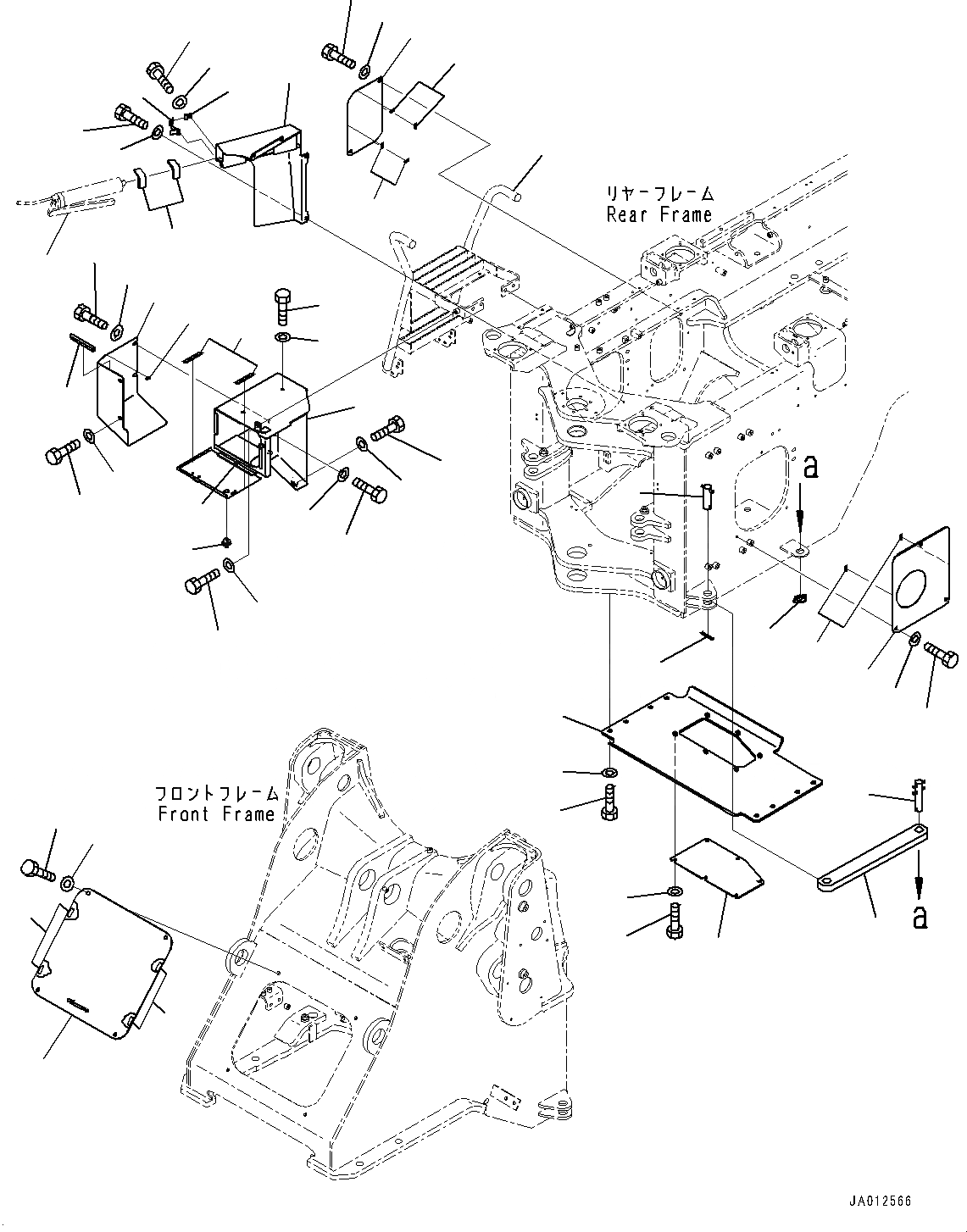 Схема запчастей Komatsu WA320-7 - СОЧЛ. СОЕД. БЛОКИР. BAR И РАМА КРЫШКА(№8-) СОЧЛ. СОЕД. БЛОКИР. BAR И РАМА COVER, С СИЛОВАЯ ПЕРЕДАЧА ЧАСТИ КОРПУСА