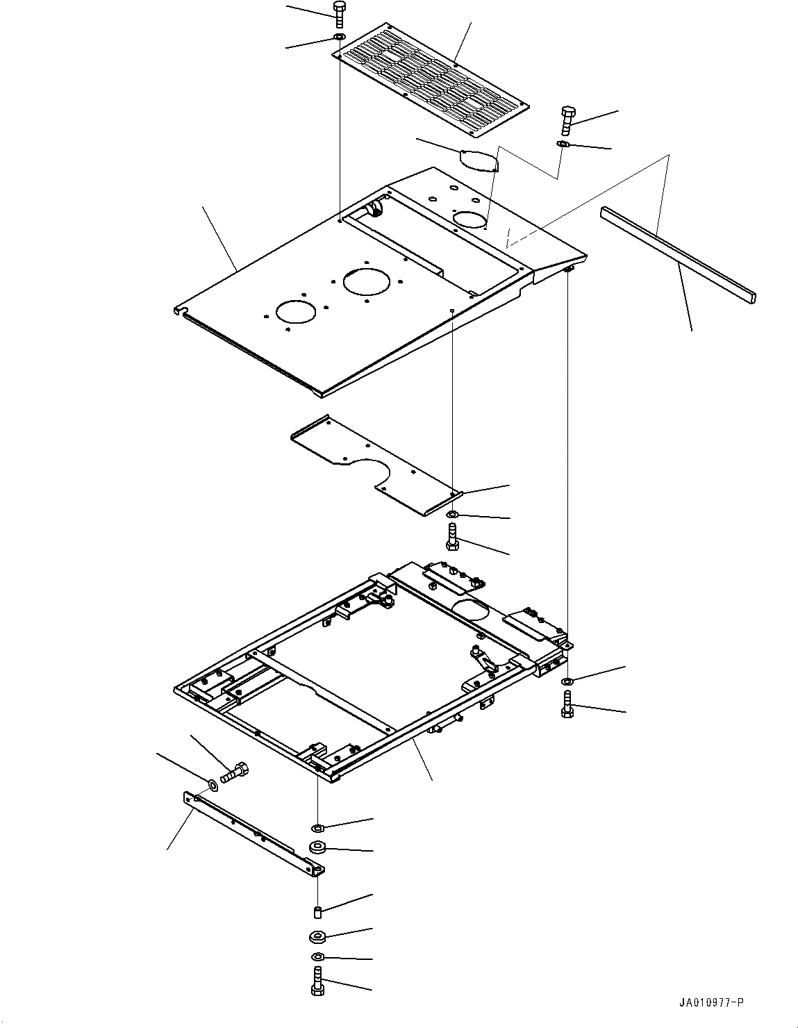 Схема запчастей Komatsu WA320-7 - КАПОТ, КАПОТ AND РАМА (№8-) КАПОТ, С ЗАДН. ПОЛН. КРЫЛО, УДЛИНН. ВПУСК ВОЗДУХА, ПРЕФИЛЬТР TURBO ТИП