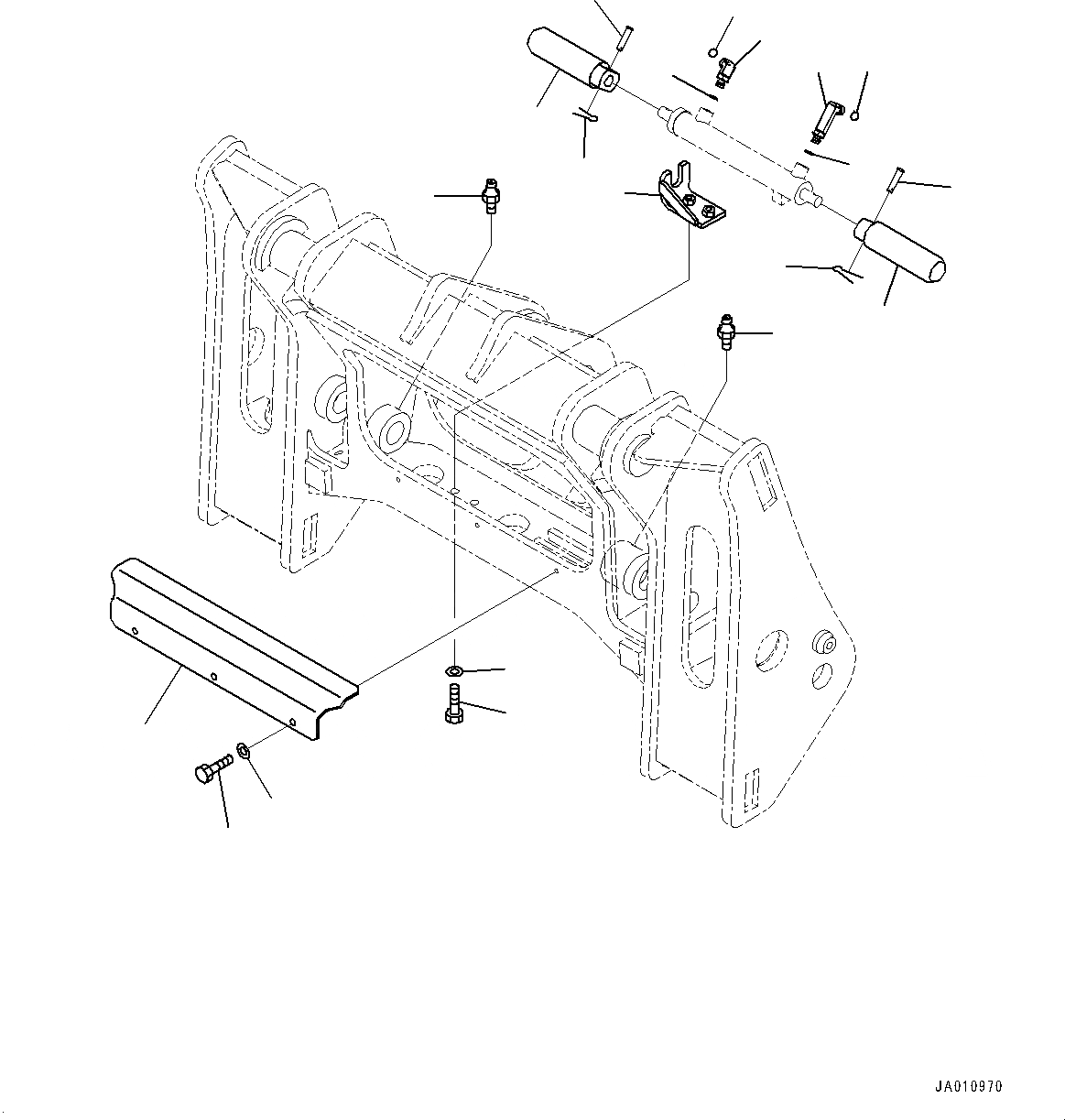 Схема запчастей Komatsu WA320-7 - MULTI-COUPLER, КОРПУС И ПАТРУБОК (№8-) MULTI-COUPLER, С 3-Х СЕКЦ. КОНТР. КЛАПАНОМ