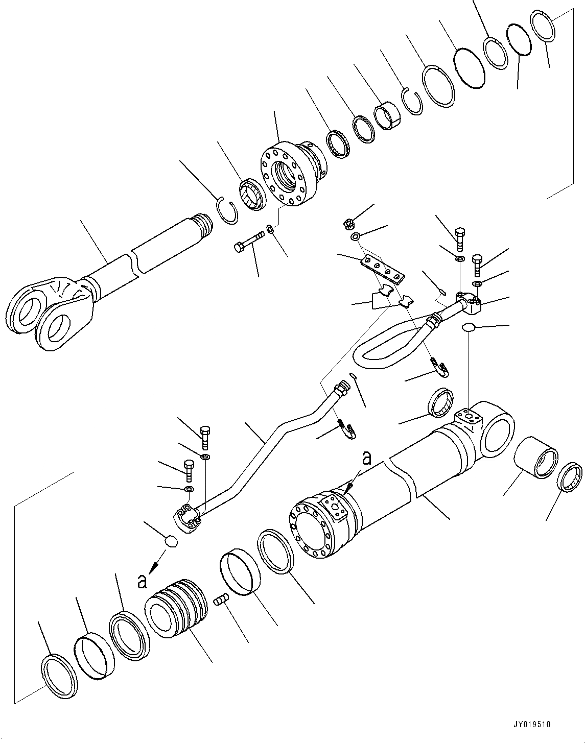 Схема запчастей Komatsu WA320-7 - ГИДРОЦИЛИНДР ПОДЪЕМА, ПРАВ. (№8-) ГИДРОЦИЛИНДР ПОДЪЕМА