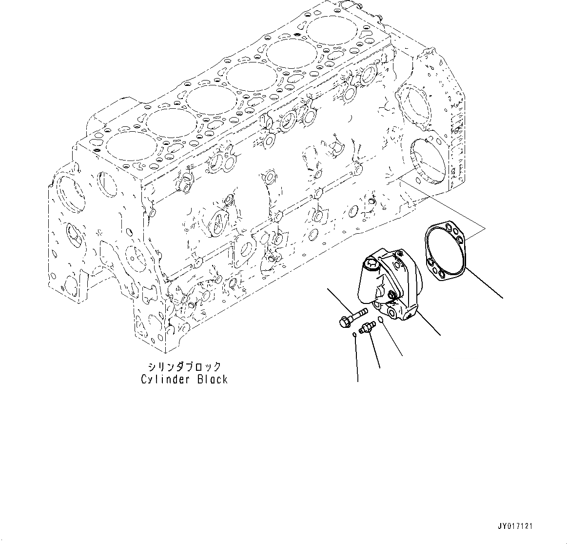 Схема запчастей Komatsu SAA6D107E-2F - ГИДР. НАСОС. (№89-) ГИДР. НАСОС.