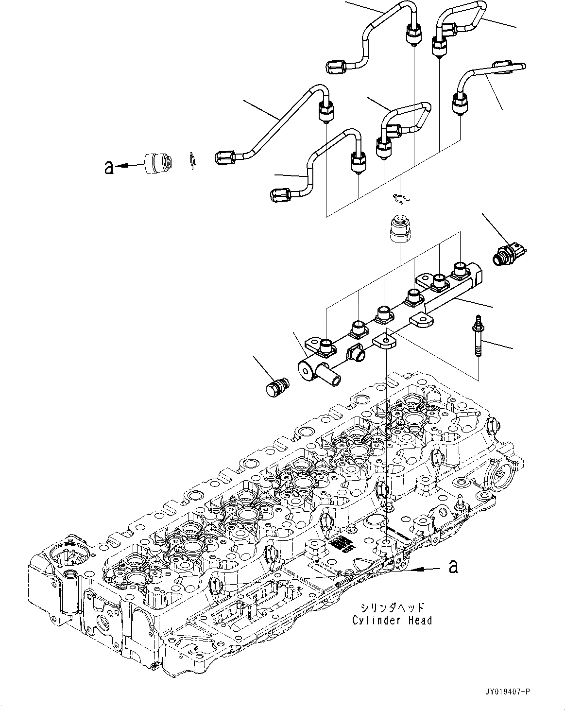 Схема запчастей Komatsu SAA6D107E-2F - ЧАСТИ PERДЛЯMANCE, COMMON RAIL (№89-) ЧАСТИ PERДЛЯMANCE