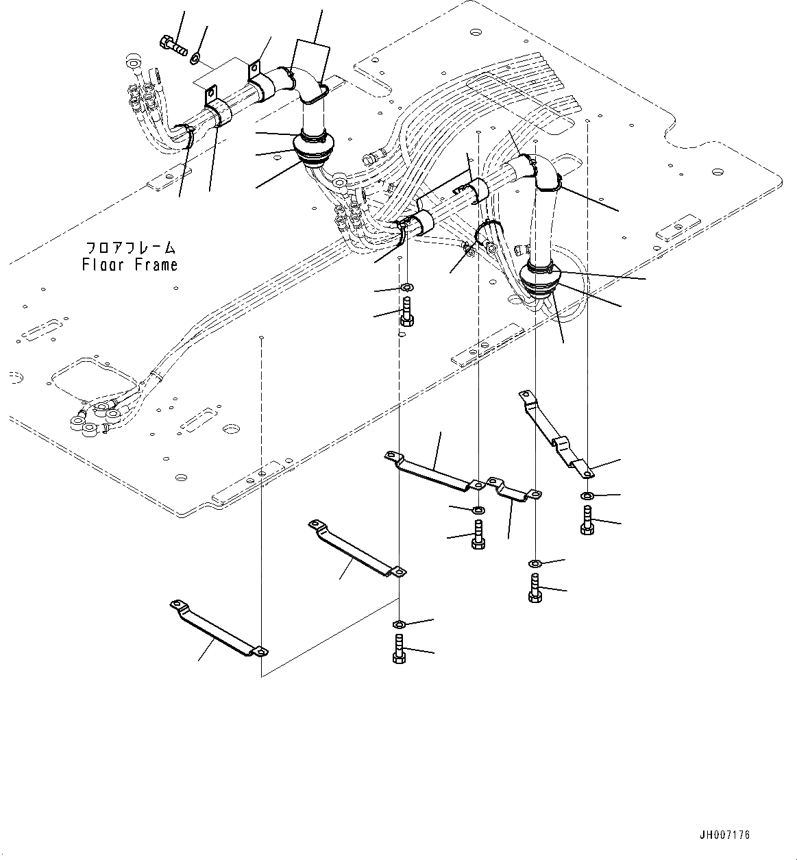 Схема запчастей Komatsu PC220LC-8M0 - КАБИНА, ПОЛ, ТРУБЫ КРЕПЛЕНИЕ (№-) КАБИНА, -ДОПОЛН. АКТУАТОР ТРУБЫ, АККУМУЛЯТОР, С KOMTRAX, GPRS, БЕЗ AM-FM РАДИО
