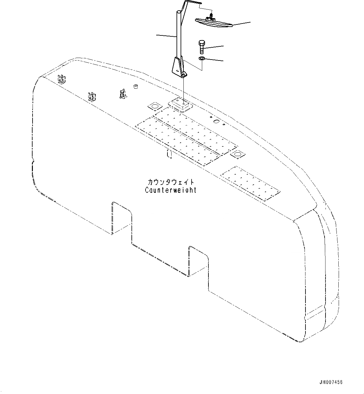 Схема запчастей Komatsu PC220LC-8M0 - ЗАДН. НИЖН. VIEW ЗЕРКАЛА(№-) ЗАДН. НИЖН. VIEW MIRROR