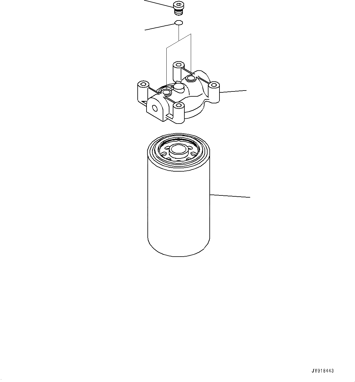 Схема запчастей Komatsu SAA6D107E-1Q - ТОПЛИВН. ФИЛЬТР. (№989-) ТОПЛИВН. ФИЛЬТР.